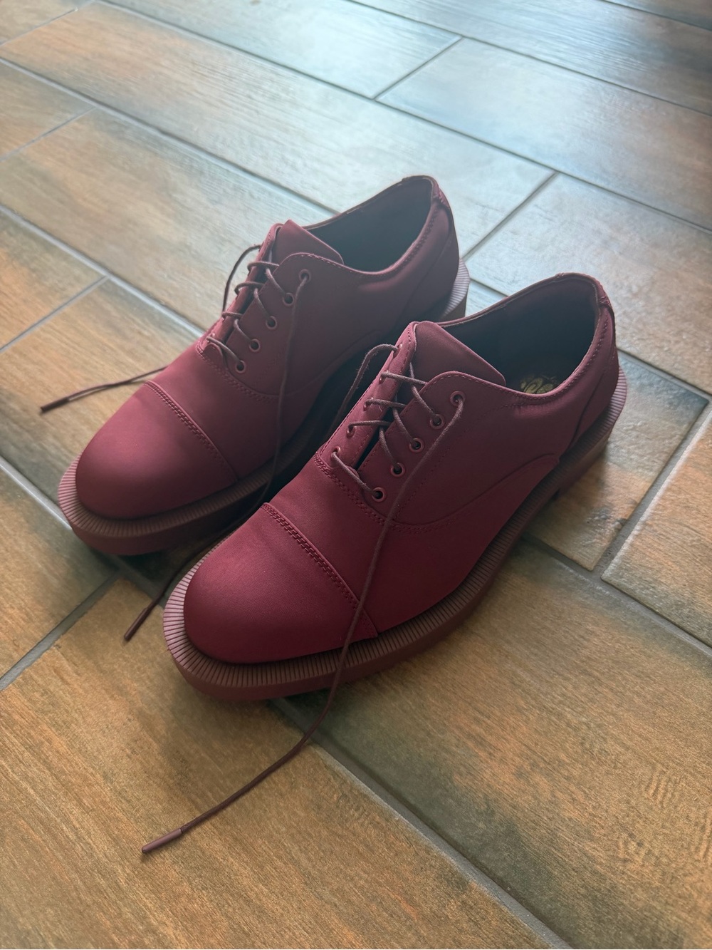 Clark’s Oxblood Oxford shoes (Coming up Roses collection)